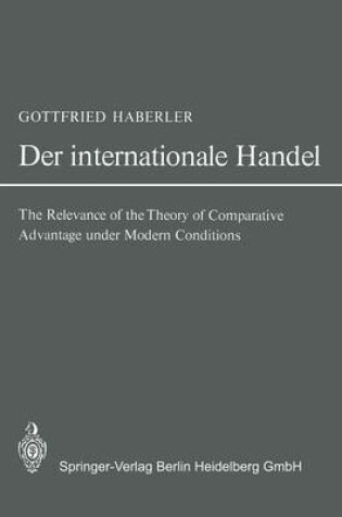 Cover of Der Internationale Handel