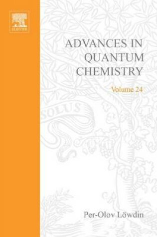 Cover of Advances in Quantum Chemistry Vol 24 Z