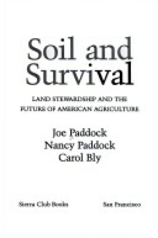 Cover of Sch-Soil & Survival