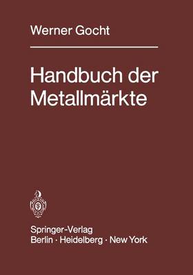 Cover of Handbuch der Metallmärkte