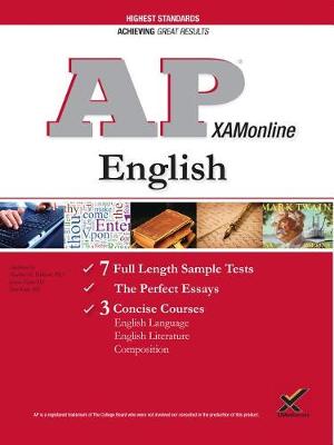 Book cover for AP English: Language, Literature, and Composition Exam, 2018 Edition (College Test Preparation)
