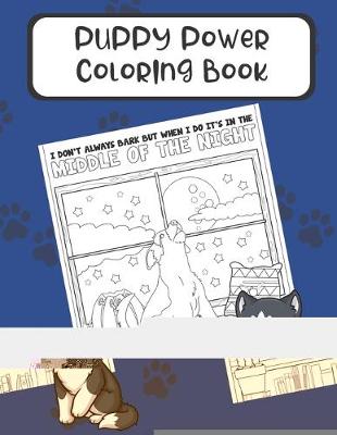 Book cover for Puppy Power Coloring Book