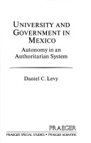 Book cover for University and Government in Mexico