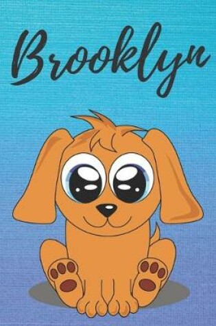 Cover of Brooklyn dog coloring book / notebook / journal / diary