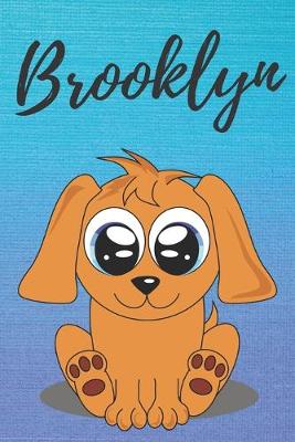 Book cover for Brooklyn dog coloring book / notebook / journal / diary