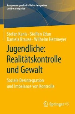 Cover of Jugendliche: Realitätskontrolle und Gewalt