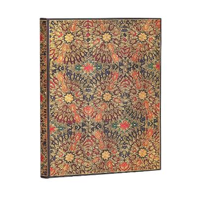 Book cover for Fire Flowers Ultra Lined Hardcover Journal (Elastic Band Closure)