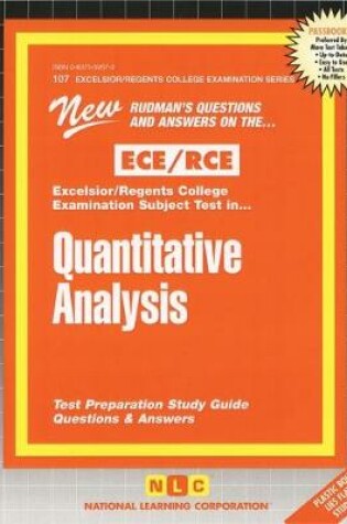 Cover of Quantitative Analysis