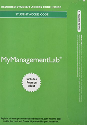 Book cover for Mylab Management with Pearson Etext -- Access Card -- For Strategic Compensation