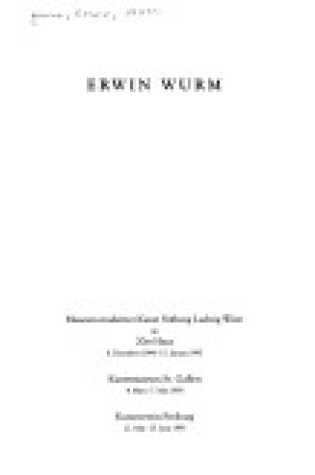 Cover of Erwin Wurm