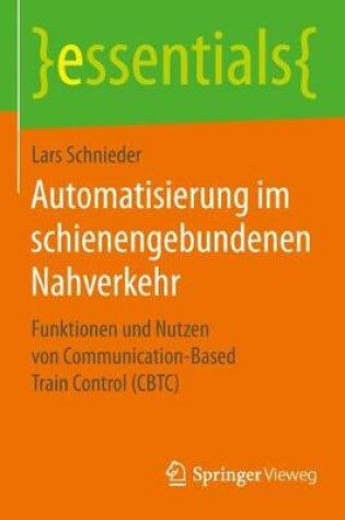 Cover of Automatisierung im schienengebundenen Nahverkehr