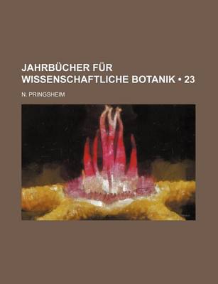 Book cover for Jahrb Cher Fur Wissenschaftliche Botanik (23)