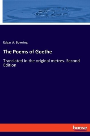 Cover of The Poems of Goethe