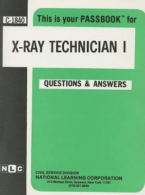 Book cover for X-Ray Technician I