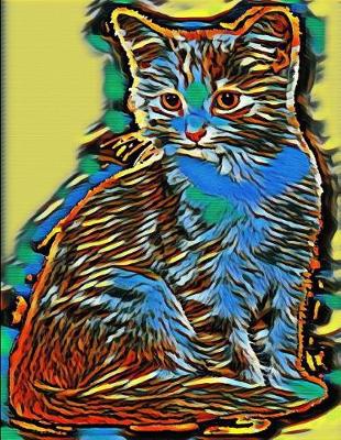 Book cover for Cat Colorful Art Notebook Journal 150 Page College Ruled Pages 8.5 X 11