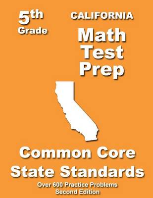 Cover of California 5th Grade Math Test Prep