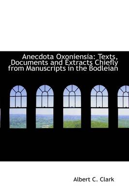 Book cover for Anecdota Oxoniensia