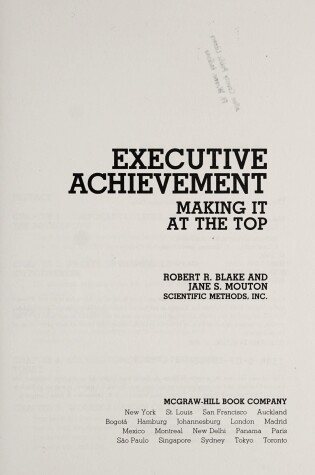 Cover of Executive Achievement