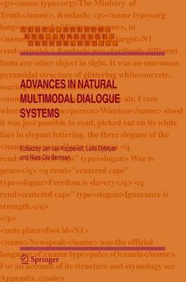 Book cover for Advances in Natural Multimodal Dialogue Systems