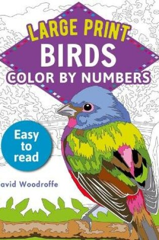 Cover of Large Print Color by Numbers Birds