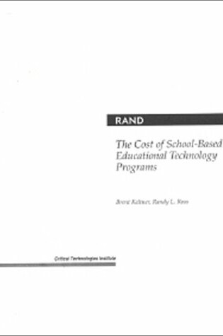 Cover of The Cost of School-Based Educational Technology Programs