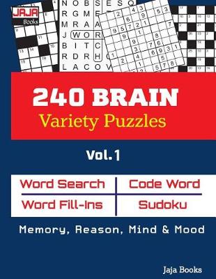 Book cover for 240 BRAIN Variety Puzzles, Vol 1