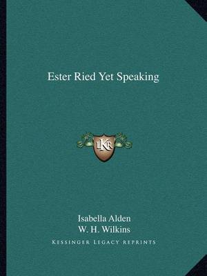 Book cover for Ester Ried Yet Speaking