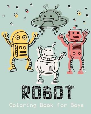 Book cover for Robot Coloring Book for Boys