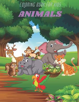 Book cover for ANIMALS - Coloring Book For Kids