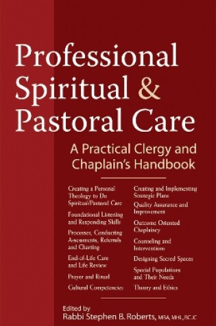 Cover of Professional Spiritual & Pastoral Care