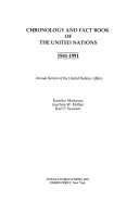 Book cover for A Chronology & Fact Book of the United Nations