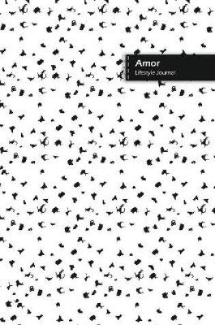 Cover of Amor Lifestyle Journal, Blank Write-in Notebook, Dotted Lines, Wide Ruled, Size (A5) 6 x 9 In (White)