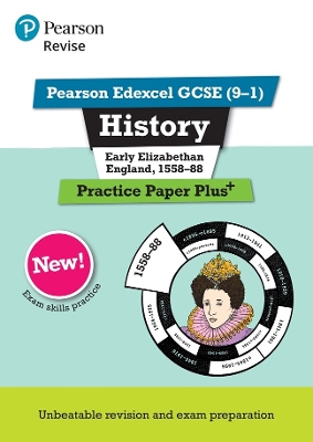 Book cover for Pearson REVISE Edexcel GCSE History Early Elizabethan England Practice Paper Plus