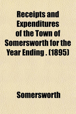 Book cover for Receipts and Expenditures of the Town of Somersworth for the Year Ending . (1895)