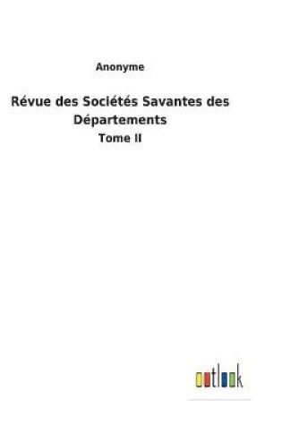 Cover of Révue des Sociétés Savantes des Départements
