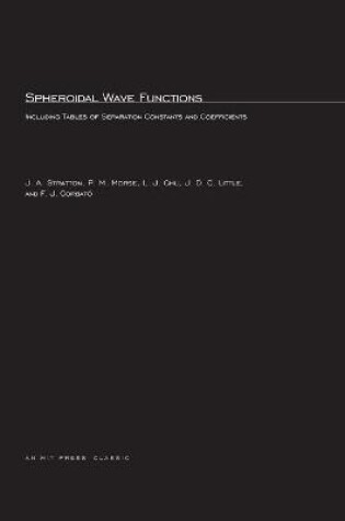 Cover of Spheroidal Wave Functions