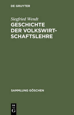 Book cover for Geschichte der Volkswirtschaftslehre