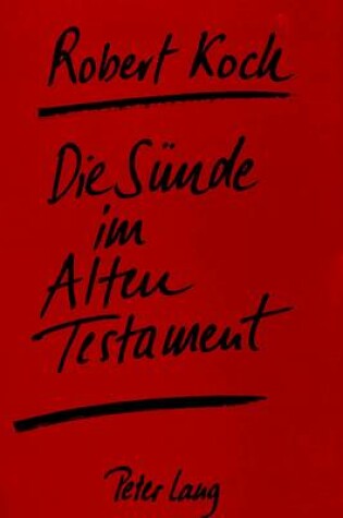 Cover of Die Suende Im Alten Testament