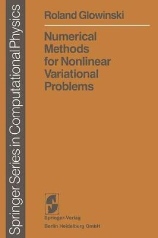 Cover of Numerical Methods for Nonlinear Variational Problems