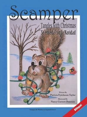 Book cover for Scamper Tangles with Christmas - Bilingual