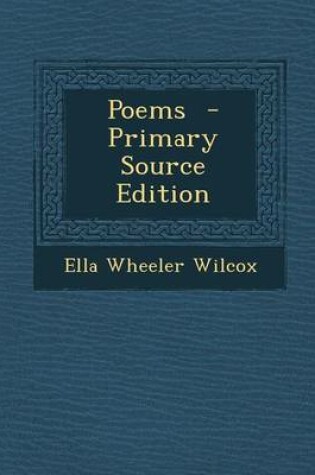 Cover of Poems - Primary Source Edition