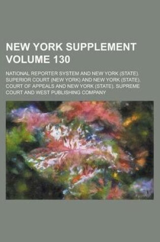 Cover of New York Supplement Volume 130