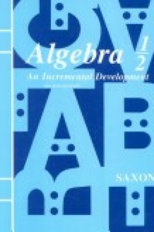 Cover of Saxon Algebra 1/2