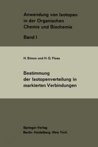 Cover of Bestimmung Der Isotopenverteilung in Markierten Verbindungen