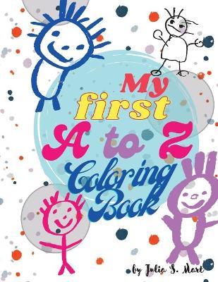 Book cover for My First A-Z Coloring Book