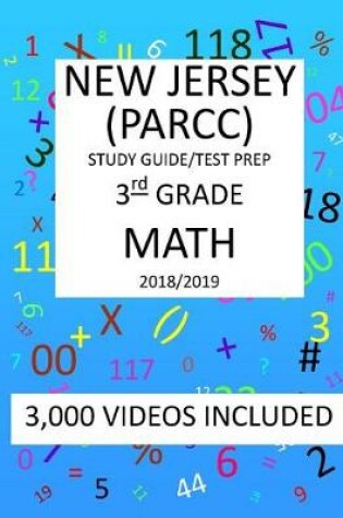 Cover of 3RD Grade NEW JERSEY PARCC, 2019 MATH, Test Prep