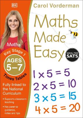 Cover of Maths Made Easy: Times Tables, Ages 5-7 (Key Stage 1)