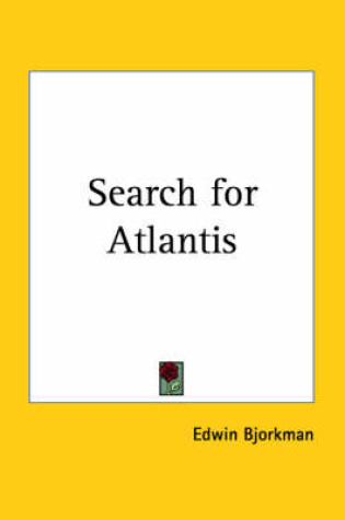 Cover of Search for Atlantis (1927)