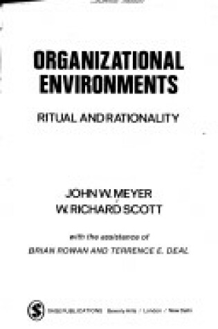 Cover of Negotiating in Organizations