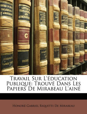 Book cover for Travail Sur L'Education Publique